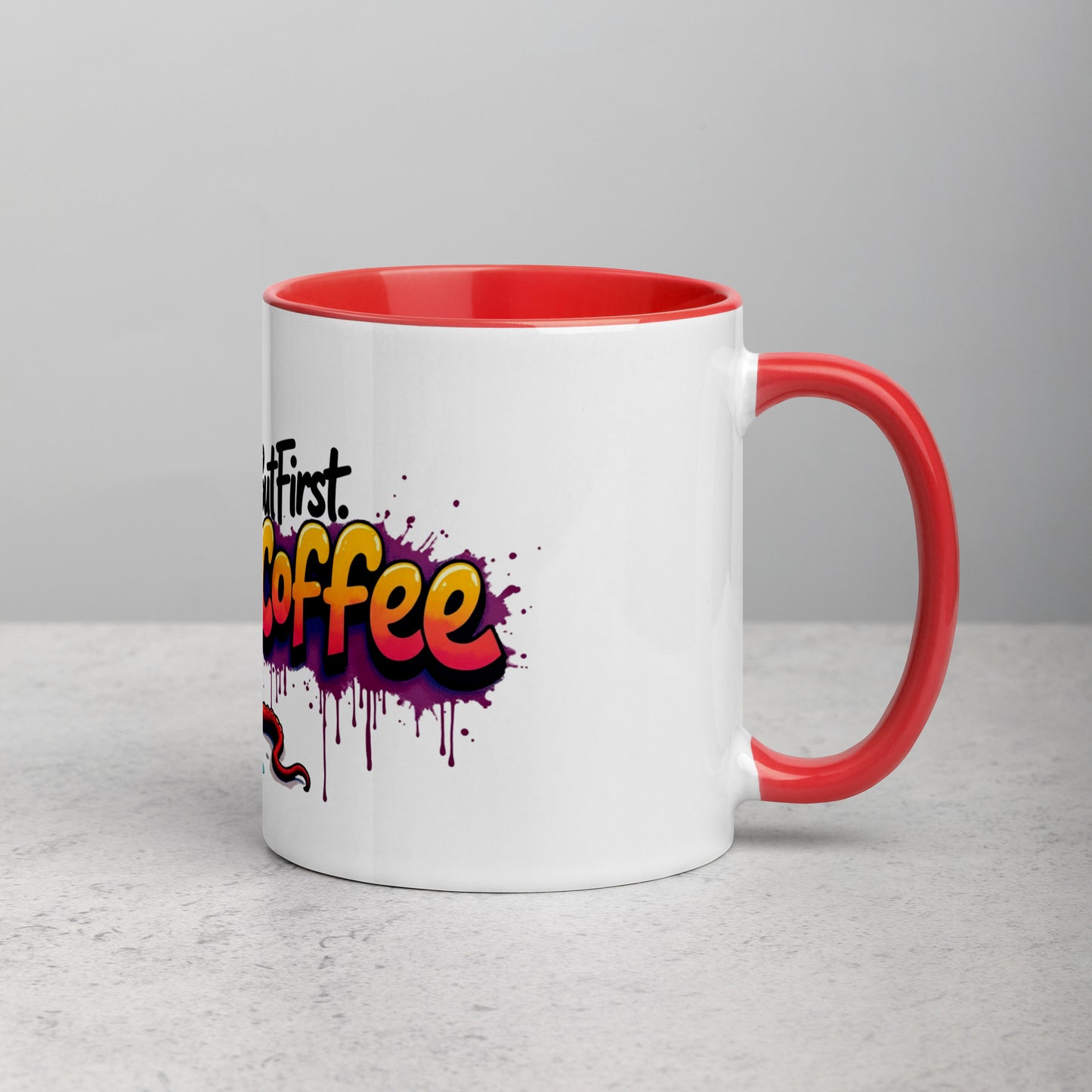 ManaKoa Taza Graffiti Rojo